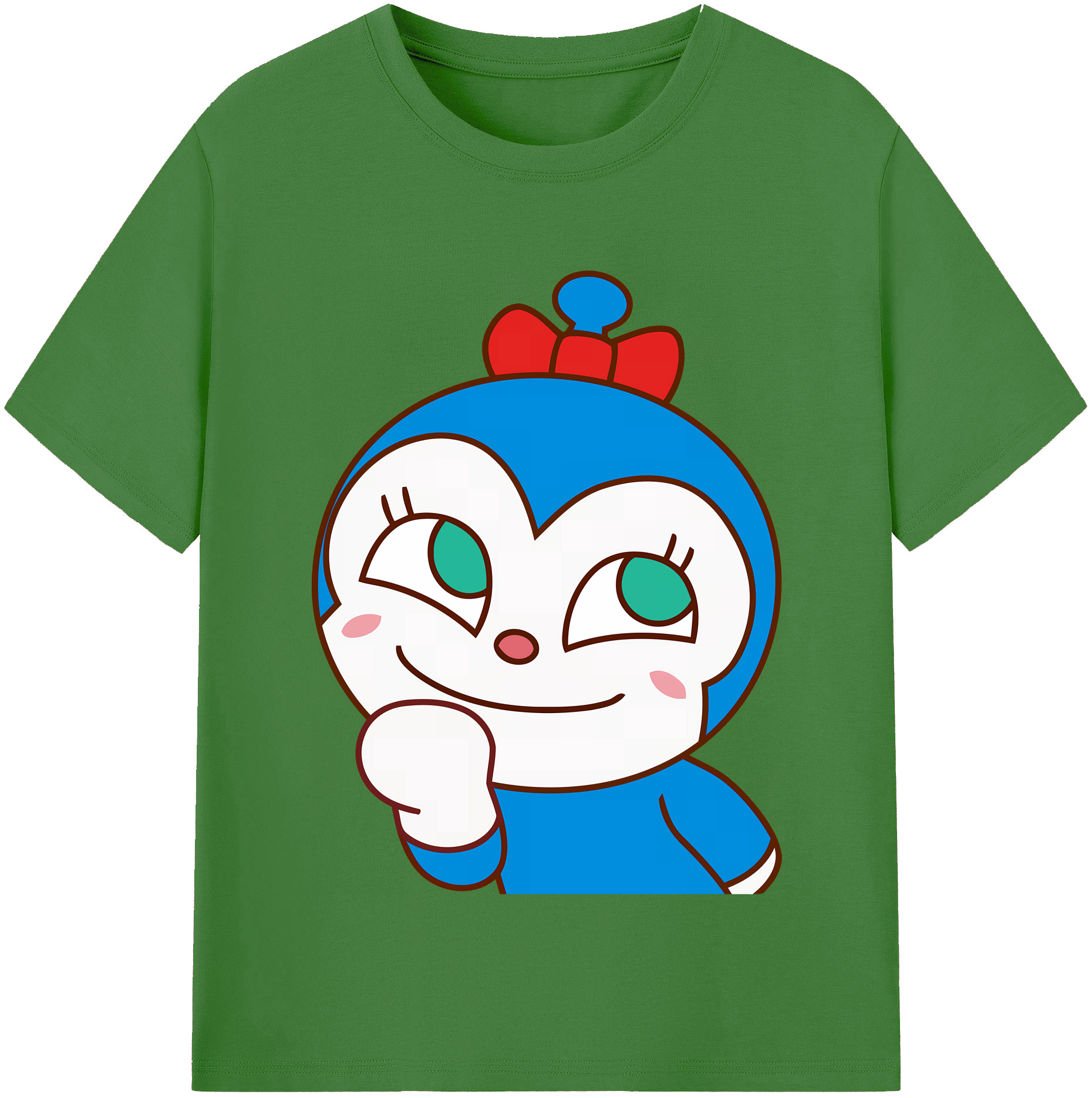 （画像用） アンパンマン Anpanman レディースカジュアルプリントTシャツ（綿100％）